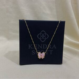 Kendra Scott Pink Butterfly Necklace